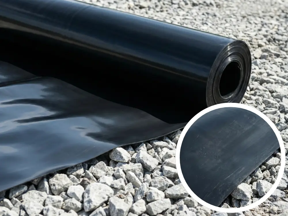 Geomembrana PEHD. uszczelnianie budowli inżynierskich. Zgrzewanie folii dektra