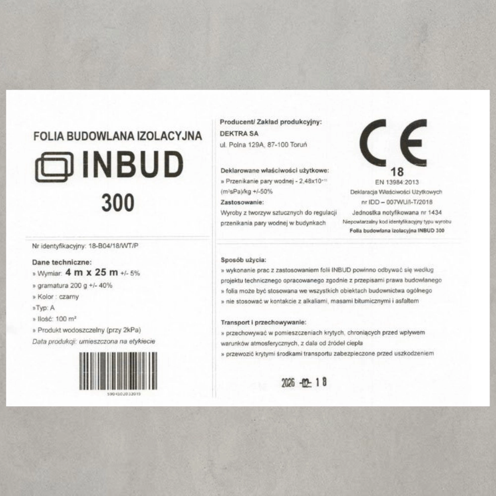 folia budowlana ifol-s folia pod wylewki folia atest czarna