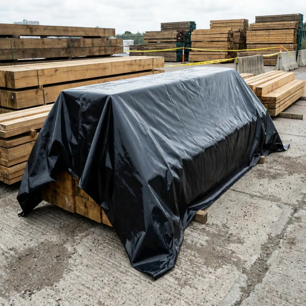 folia czarna dektra ochronna na tartaku