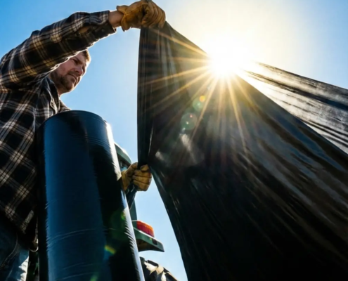 folia kiszonkarska czarna pion folia kiszonkarska do zakiszania do sianokiszonki mocna gruba 120 mikronó