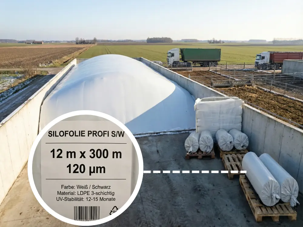 folia kiszonkarska pryzmowa czarno-biała jumbo dektra